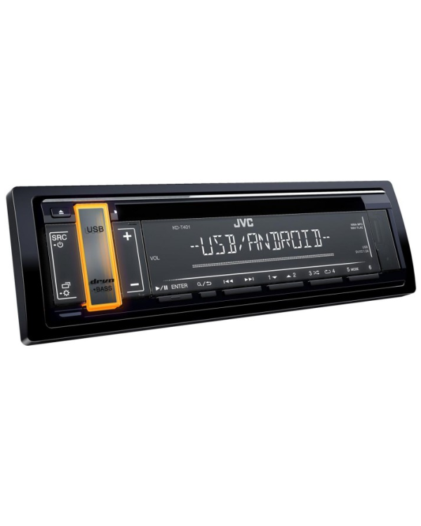 JVC KD-T401 Автомагнитола CD / USB / AUX / RADIO / RDS / 4 X 50W Черная
