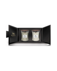 Woodwick Fireside & Linen набор Aроматических свечей 2 x 85 g