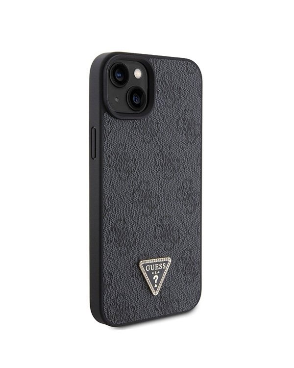Guess Leather 4G Diamond Triangle Back Case Защитный Чехол для Apple iPhone 15
