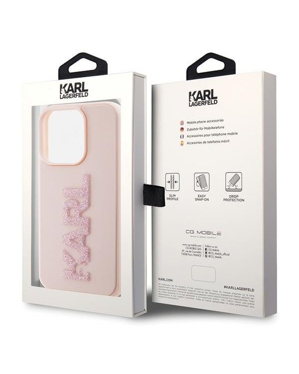 Karl Lagerfeld KLHCP15L3DMBKCP Чехол для Apple iPhone 15 Pro