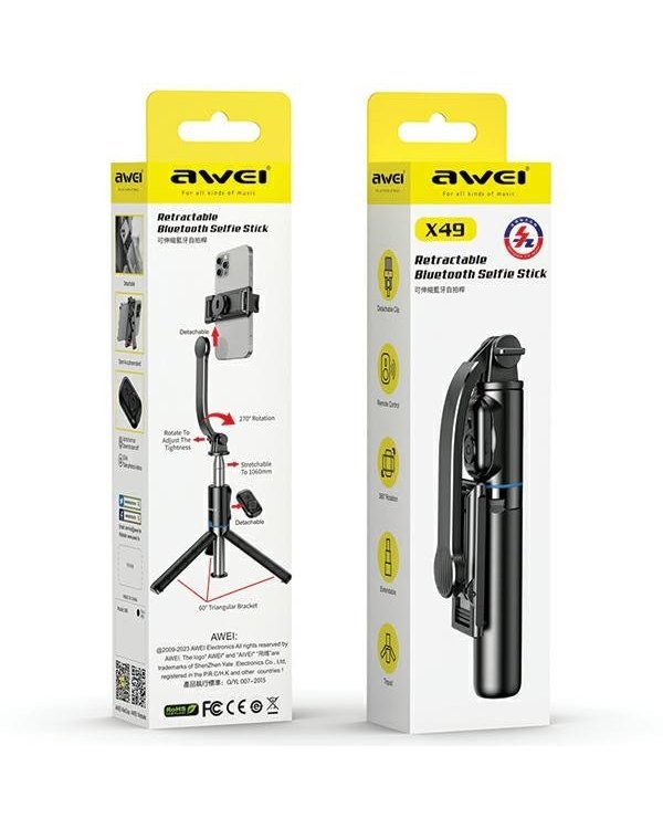 Awei X49 Bluetooth-Палка для Cелфи