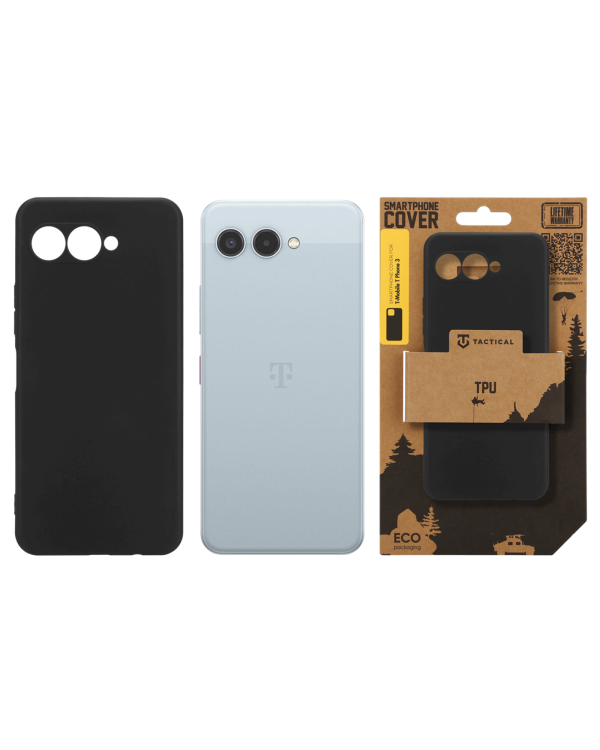 Tactical TPU Cover Защитный чехол для T-Mobile T Phone 3 / чёрный