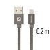Swissten Textile Fast Charge 3A Lightning Кабель Для Зарядки и Переноса Данных 20 cm