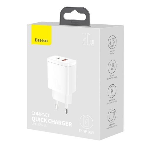 Baseus CCXJ-B02 3арядное устройство USB-C 20W Baseus CCXJ-B02 3арядное устройство USB-C 20W