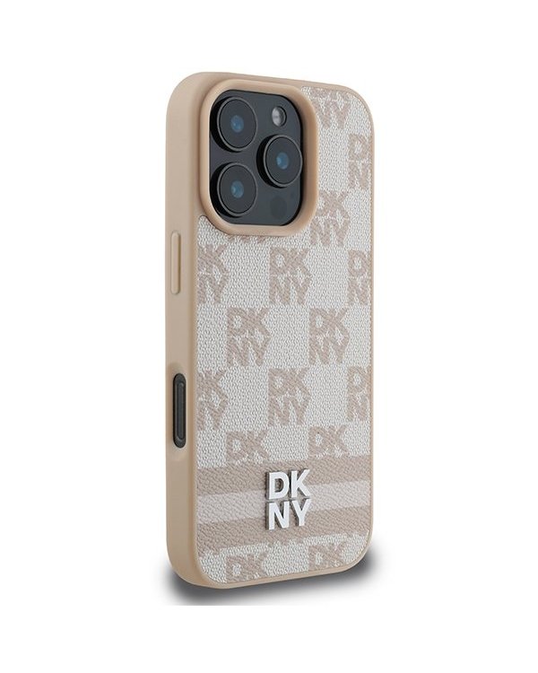 DKNY Checkered Pattern & Printed Stripes Защитный Чехол для Apple iPhone 16 Pro