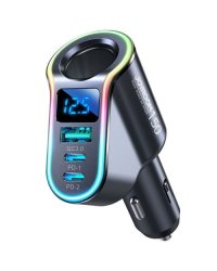 Joyroom JR-CL21 4in1 Авто Зарядное устройство / Bluetooth / FM-передатчик