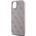 Guess 4G Collection Leather Metal Logo MagSafe Чехол для Apple iPhone 13 / 14 / 15