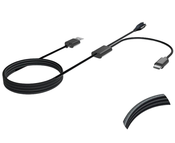 Tactical USB Charging 2in1 USB-C Кабель для зарядки Garmin Fenix 7/8, Tactix 8