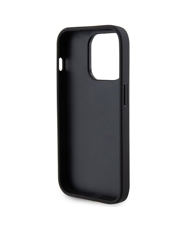 Guess Leather Perforated 4G Glitter Logo Back Case Защитный Чехол для Apple iPhone 15 Pro