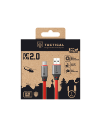 Tactical Fat Man 2.0 USB-A/USB-C Кабель 1m / красный