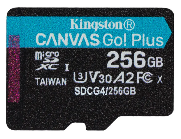 Kingston Canvas Go Plus MicroSDXC Карта памяти 256GB
