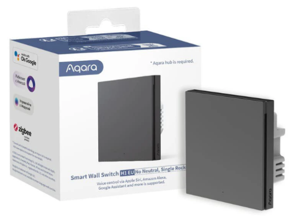 Aqara WS-EUK01-G Умный Настенный Выключатель H1 EU Одноклавишный