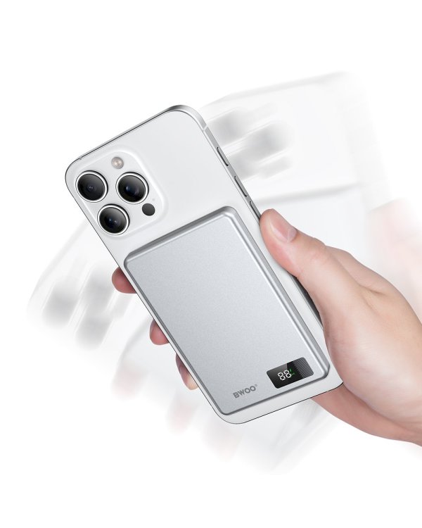 BWOO P75 PD Алюминиевый Магнитный Powerbank 20W 5000mAh