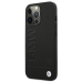 BMW BMHCP13LSLLBK Back Case Кожанный Чехол для телефона Apple iPhone 13 / 13 Pro Черный