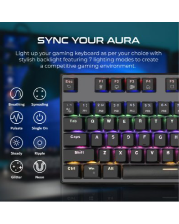 VERTUX Tactical Механическая игровая RGB клавиатура