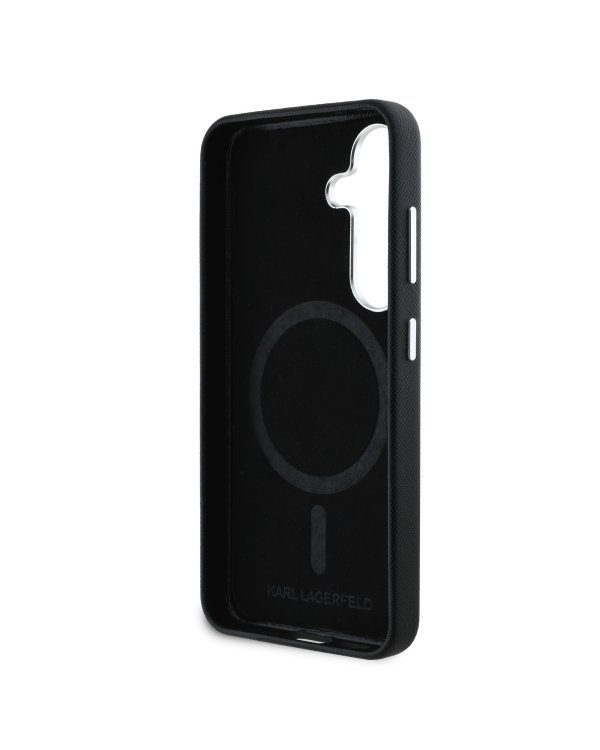 Karl Lagerfeld PU Saffiano Metal Logo and Frame Case Чехол для Samsung Galaxy S25