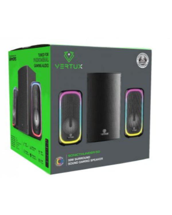 VERTUX SonicThunder-50 Компьютерная Cтерео система 2.1 / 50 Вт / Bluetooth / Radio / USB