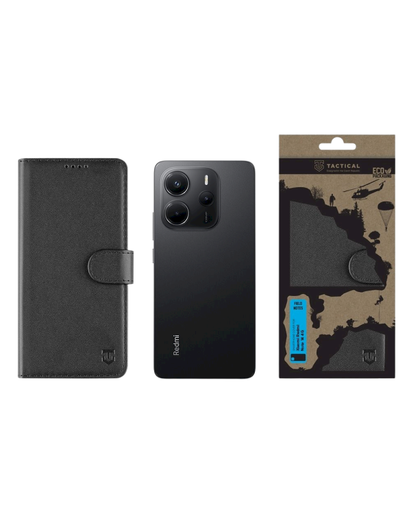 Tactical Field Notes Защитный чехол для Xiaomi Redmi Note 14 4G / чёрный