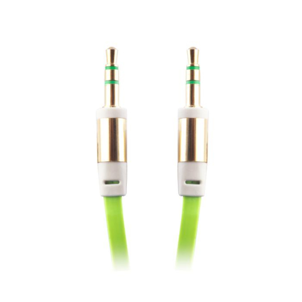Обложка книги «Forever HQ AUX провод 3.5 mm -> 3.5 mm 1m Зеленый»