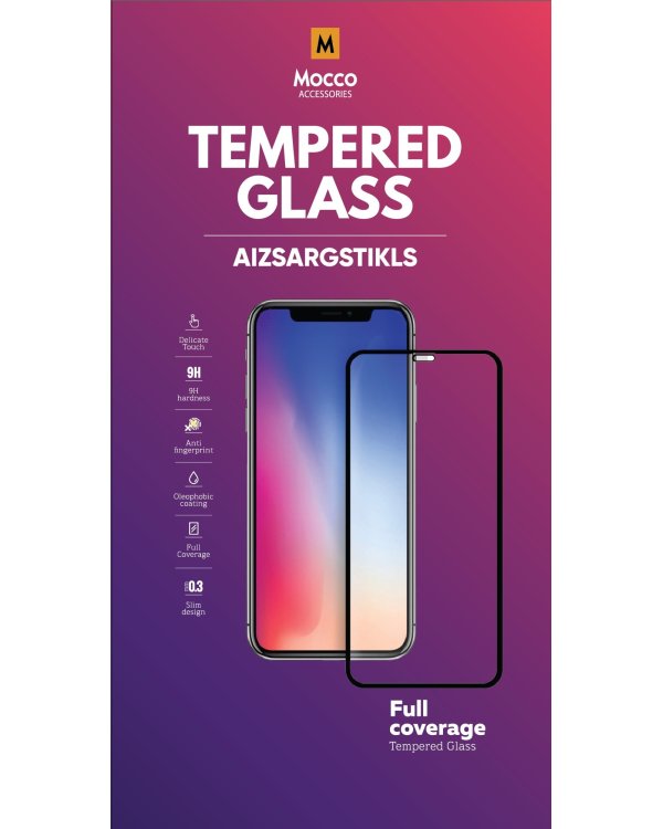 Mocco Full Face / Full Glue Tempered Glass Защитное стекло для экрана Samsung A405 Galaxy A40 (черный
