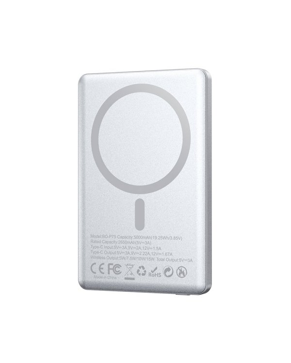 BWOO P75 PD Алюминиевый Магнитный Powerbank 20W 5000mAh