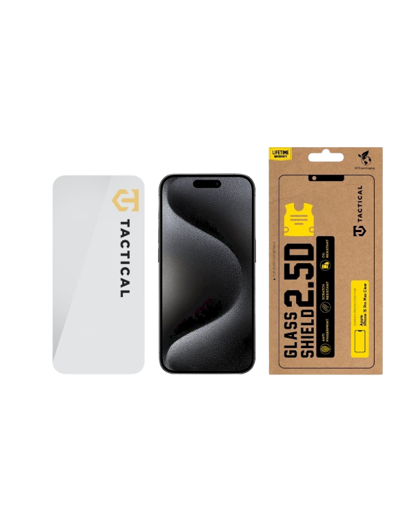 Tactical Glass Shield 2.5D Защитное стекло для Apple iPhone 15 Pro / прозрачный
