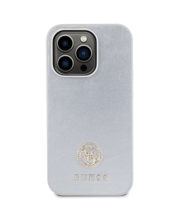 Guess Strass Metal Logo Back Case Защитный Чехол для Apple iPhone 15 Pro Max