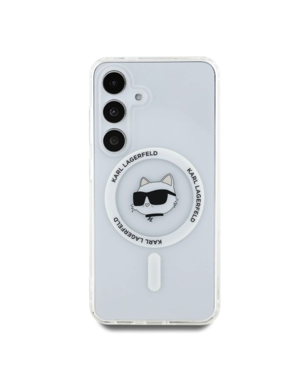 Karl Lagerfeld IML Choupette Head MagSafe Case Защитный чехол для Samsung Galaxy S25+ / прозрачный