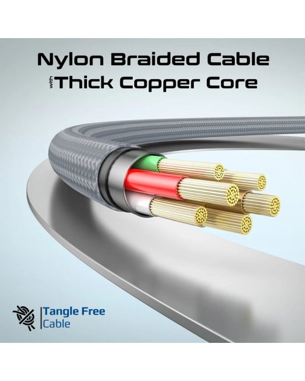 Promate Springy Магнитный кабель USB-C 60WPD / 1,2m