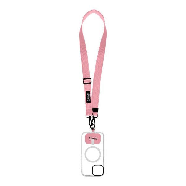 OBAL:ME NeckTag Ribbon Rope Ремешок на шею для телефонов / розовый