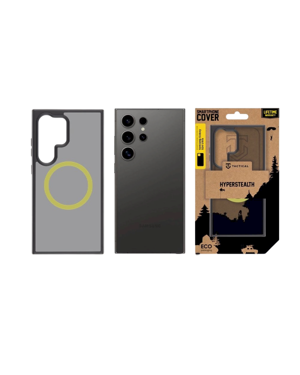 Дополнительное изображение книги «Tactical MagForce Hyperstealth 2.0 Cover Защитный чехол для Samsung Galaxy S24 Ultra / чёрный/жёлтый»