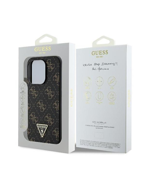 Guess New 4G Triangle Защитный Чехол для Apple iPhone 16 Pro Max