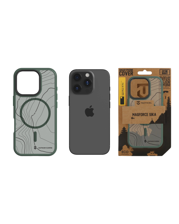 Tactical MagForce Hyperstealth Sika Cover Защитный чехол для iPhone 16 Pro / лесной зелёный