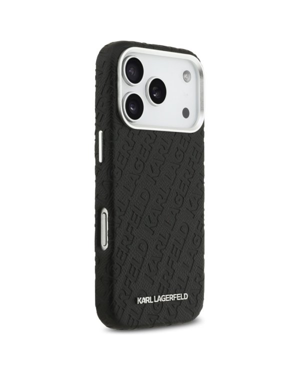 Karl Lagerfeld Grained PU Repeated Logo MagSafe Case Чехол для Apple iPhone 17 Pro