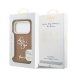 Guess PU Grained 4G Logo Stand Camera Frame Case Защитный чехол для iPhone 17 Pro / коричневый