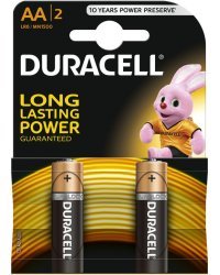 Duracell AA MN1500 Alkaline LR6 1.5V Батарейки 2шт.