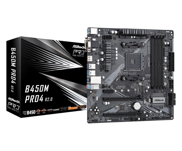 Asrock B450M Pro4 R2.0 Motherboard mATX
