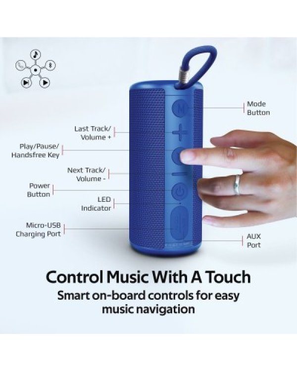 Promate Pylon Bluetooth 5.0 Портативная Колонка Синий