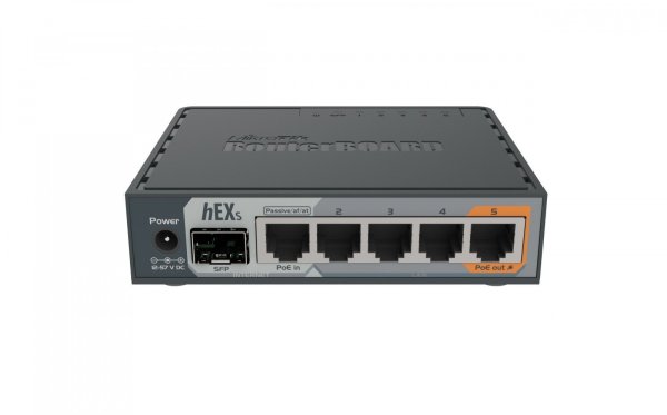 MikroTik hEX S RB760iG Gigabit Ethernet Router (1xSFP 1xWAN 4xLAN)