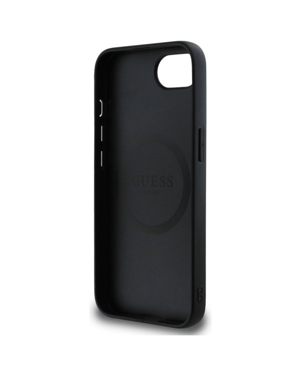 Guess Grained Triangle MagSafe Чехол для Apple iPhone 16e
