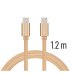 Swissten Textile Fast Charge 3A USB-C / USB-C Кабель для передачи данных и зарядки 1.2m