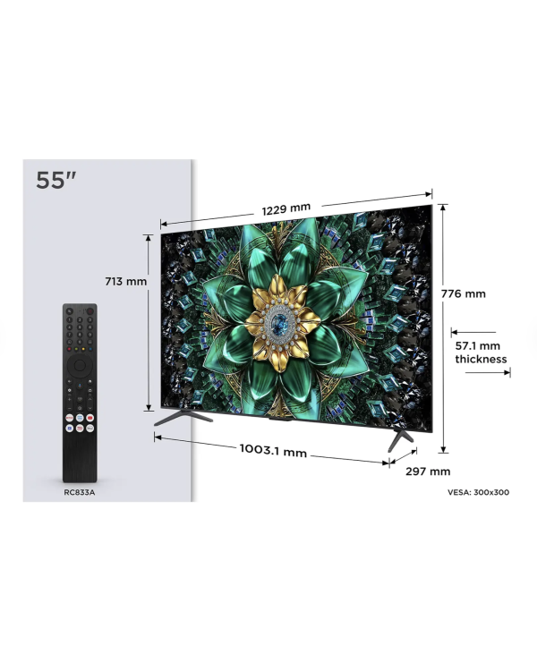 TCL Q6C 55Q6C 4K Ultra HD QD-Mini LED Телевизор 55"