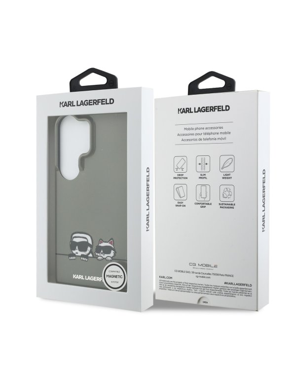 Karl Lagerfeld IML K&CH Peekaboo Logo Magnetic Case Чехол для Samsung Galaxy S26 Ultra