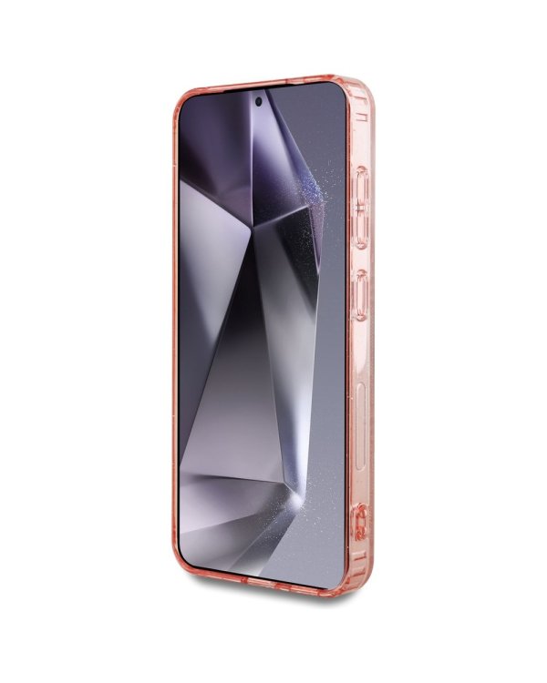 Guess 4G Glitter Triangle Buttons MagSafe Чехол для Samsung Galaxy S25
