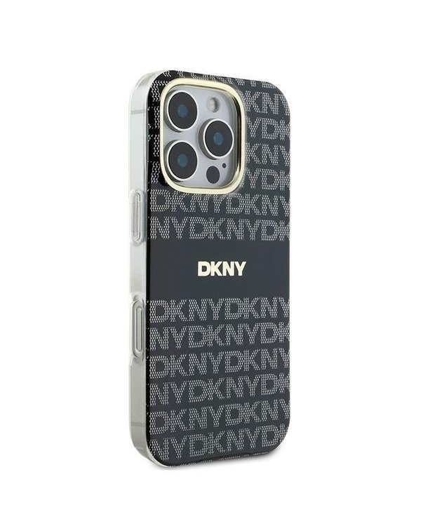 DKNY Repeat Texture Pattern With Stripe Защитный Чехол для Apple iPhone 16 Pro Max