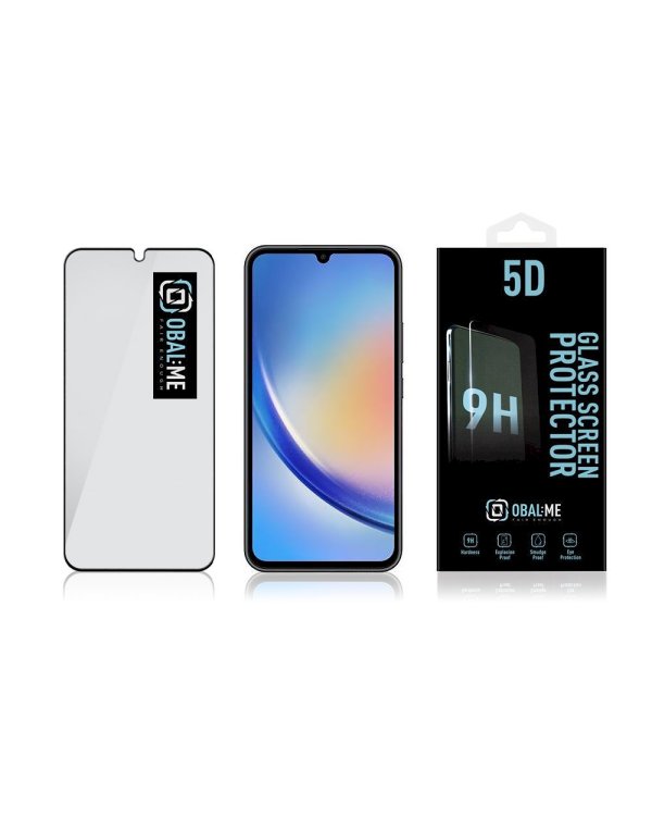 Дополнительное изображение книги «OBAL:ME 5D Glass Screen Protector Защитное стекло для Samsung Galaxy A34 5G / чёрный»