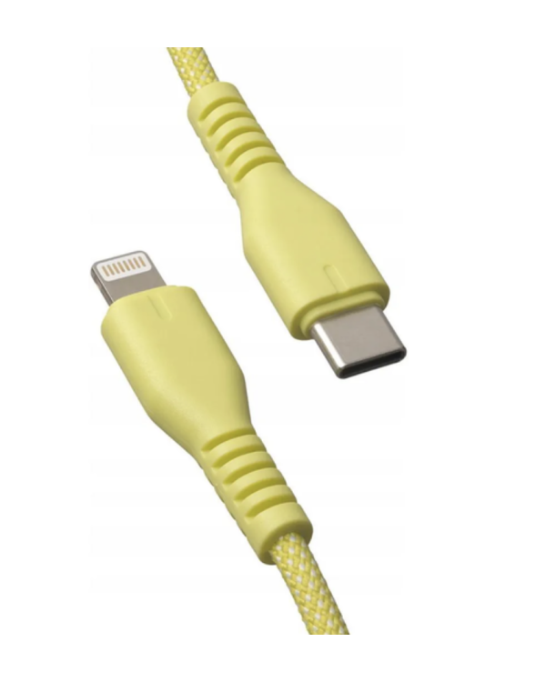 Qualo QKN-CL-05 Kабель USB-C - Lightning 12W / 1.5m / желтый