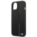 BMW Коллекция M BMHCP13STRTBK Back Case Кожанный Чехол для телефона Apple iPhone 13 Mini Черный