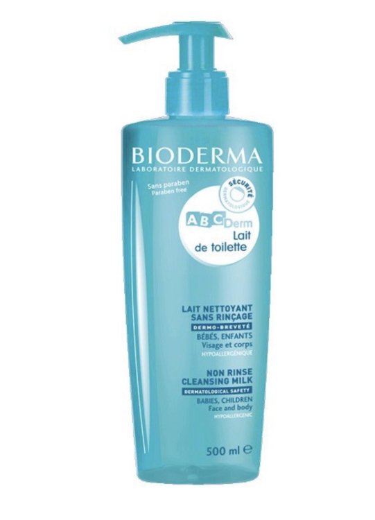 Bioderma ABCDerm Lait de Toilette Non‑Rinse Очищающее Молочко 500ml Bioderma ABCDerm Lait de Toilette Non‑Rinse Очищающее Молочко 500ml