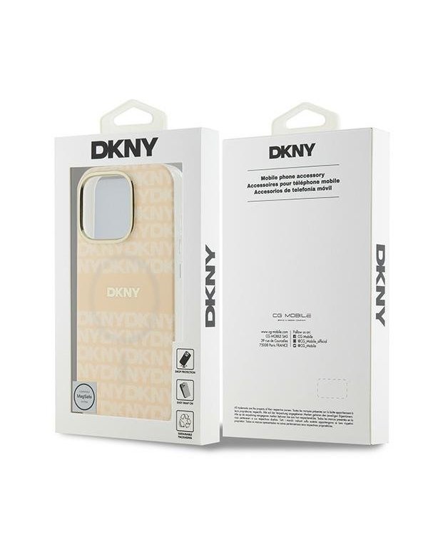 DKNY Repeat Texture Pattern With Stripe Защитный Чехол для Apple iPhone 16 Pro Max